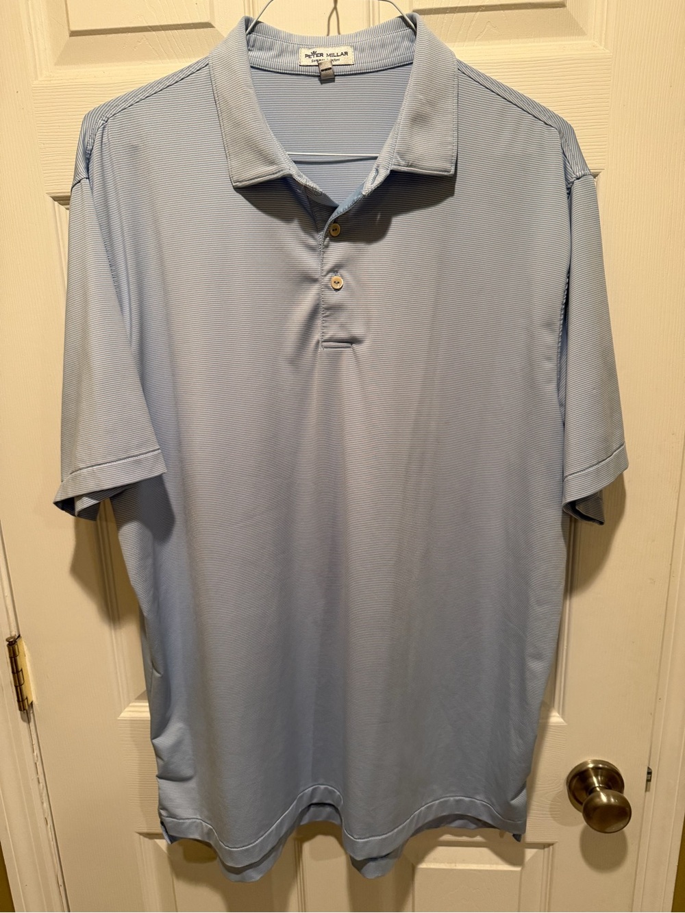 Peter Millar Light Blue Performance Polo Shirt